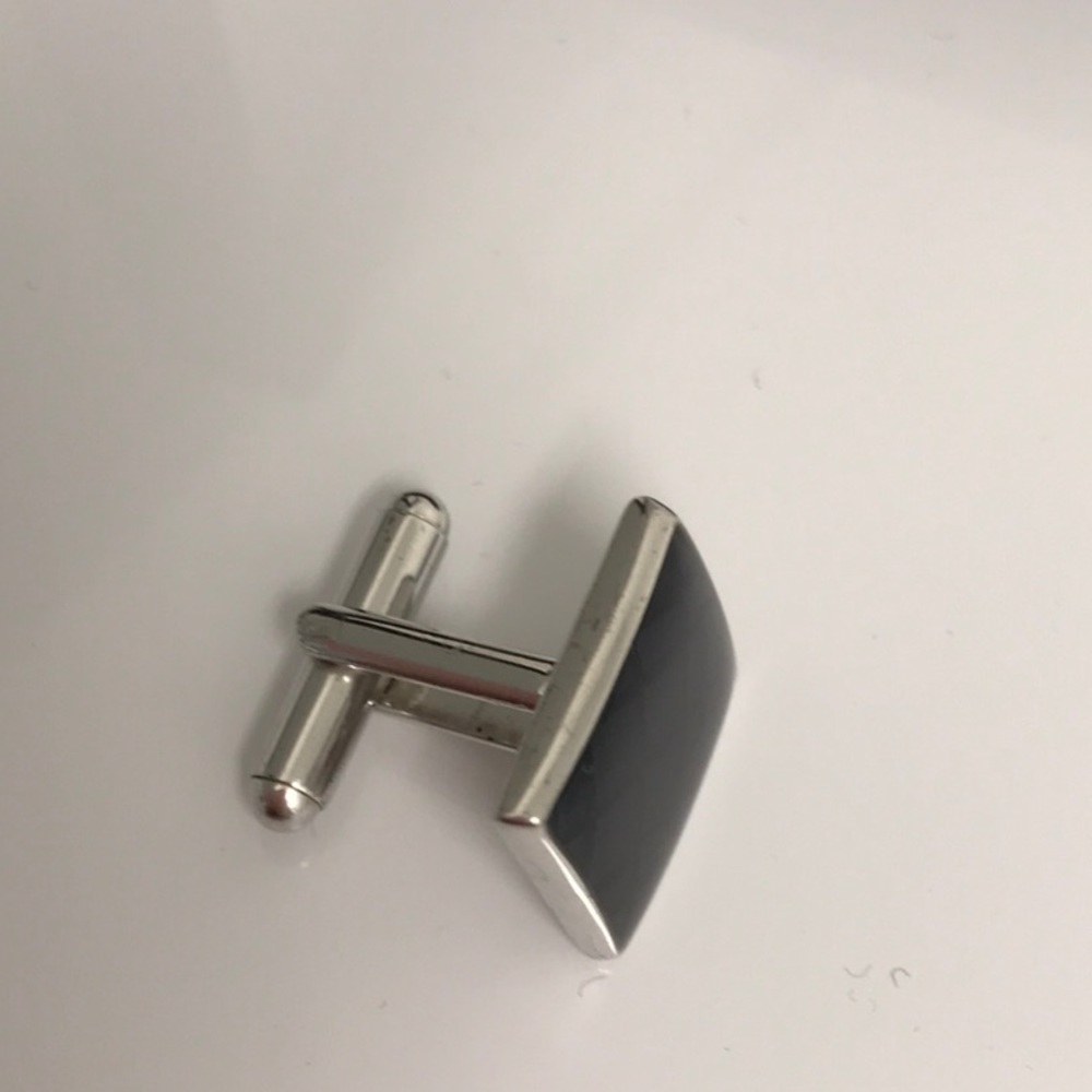 David Donahue sterling silver enamel cuff links. NWT , nice gift box - Picture 4 of 7